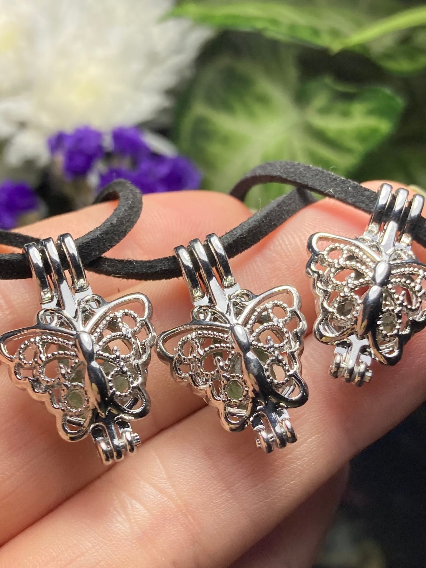 Moldavite Butterfly Pendant