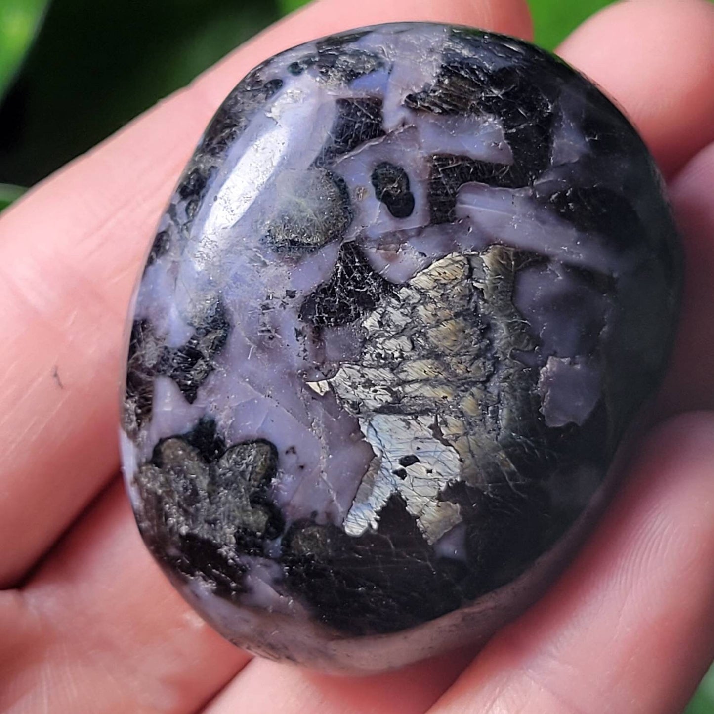 Indigo Gabbro Palm Stone