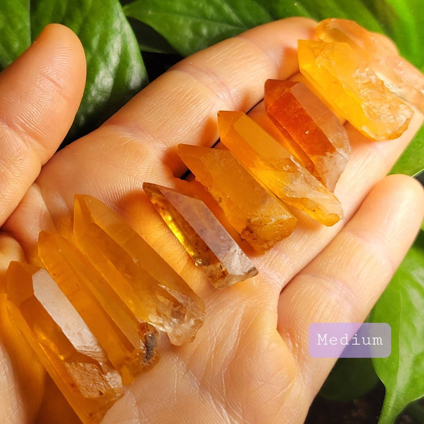 Tangerine Quartz Crystal
