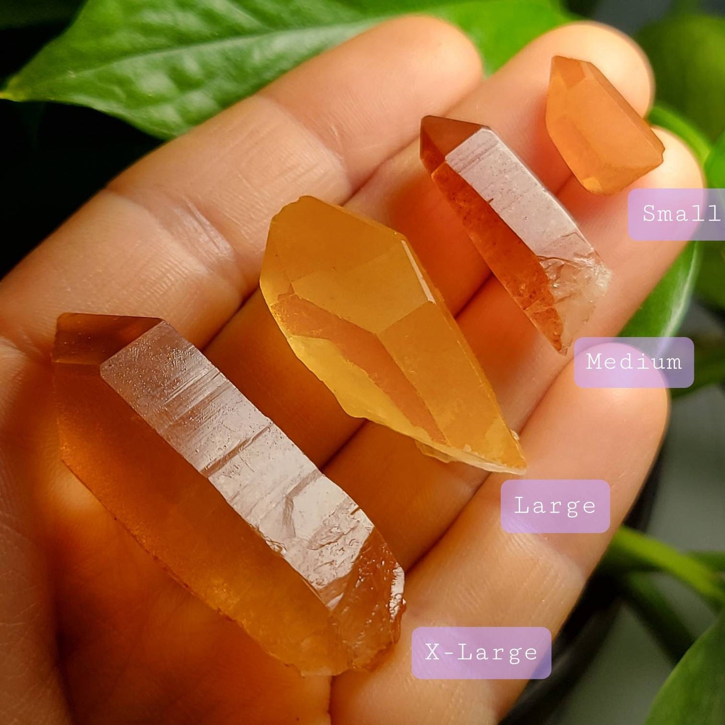 Tangerine Quartz Crystal