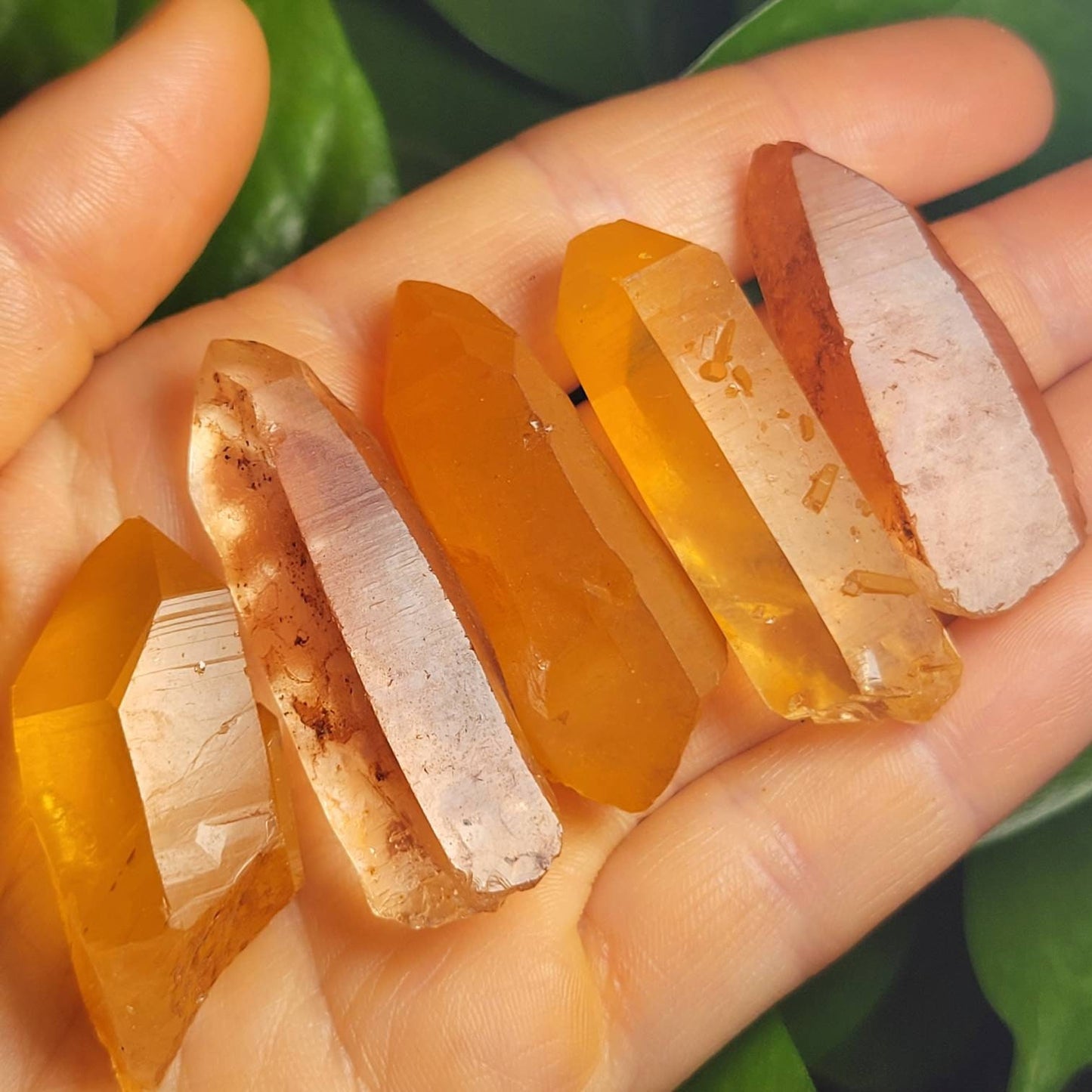 Tangerine Quartz Crystal