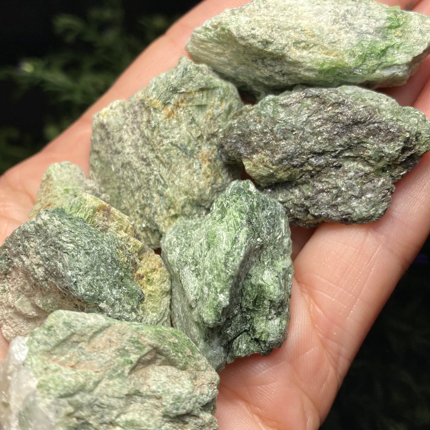Green Diopside Crystal