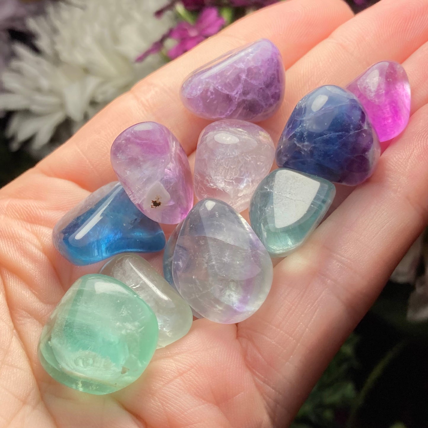 Rainbow Fluorite Crystal