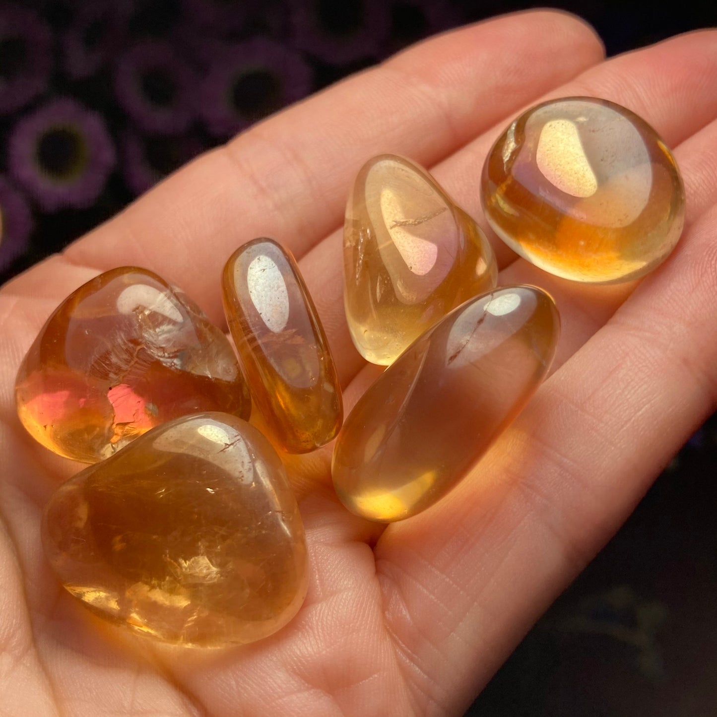 Sunset Aura Quartz Crystal