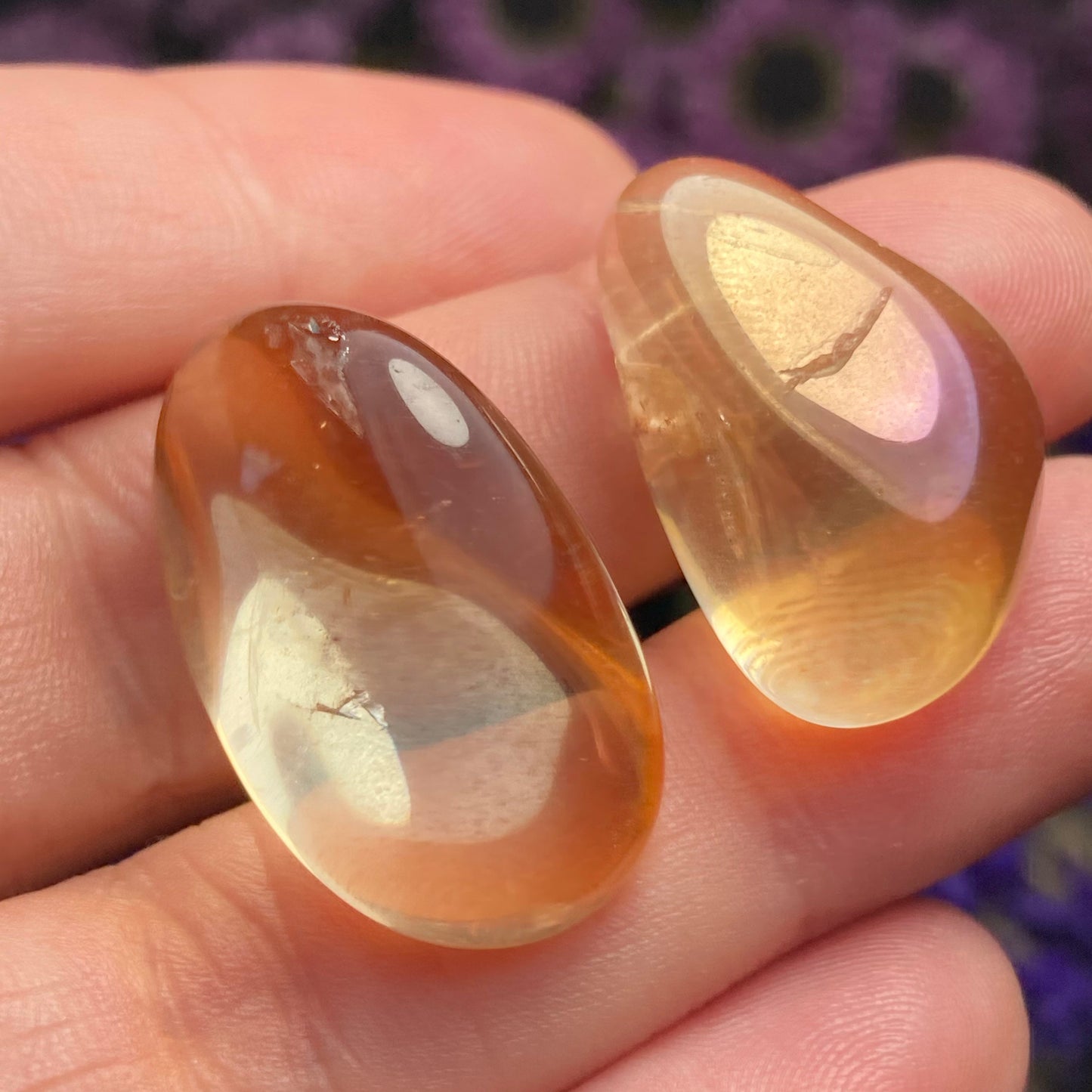 Sunset Aura Quartz Crystal