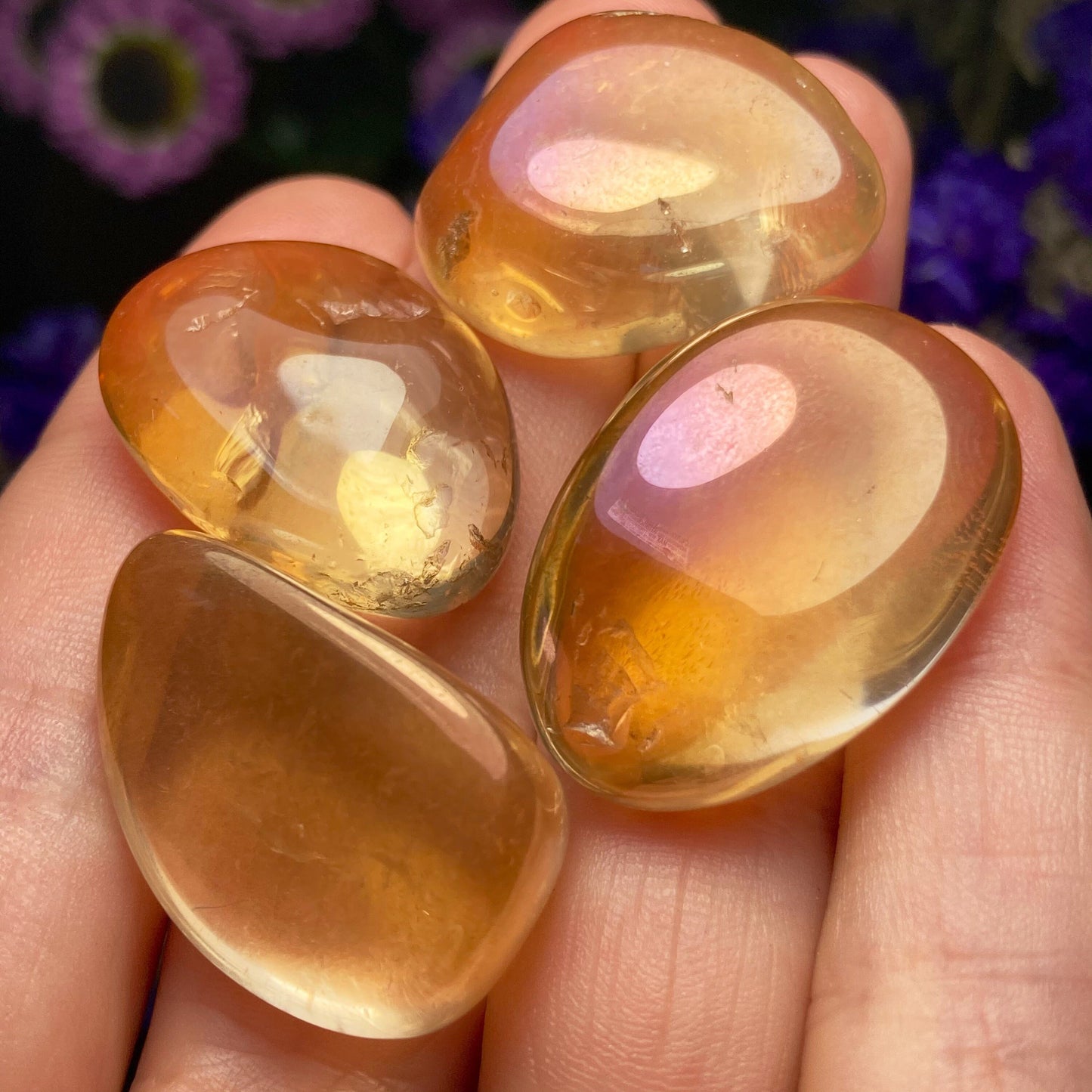 Sunset Aura Quartz Crystal