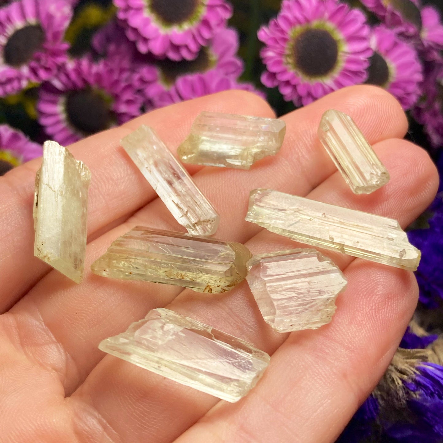 Yellow Kunzite Crystal