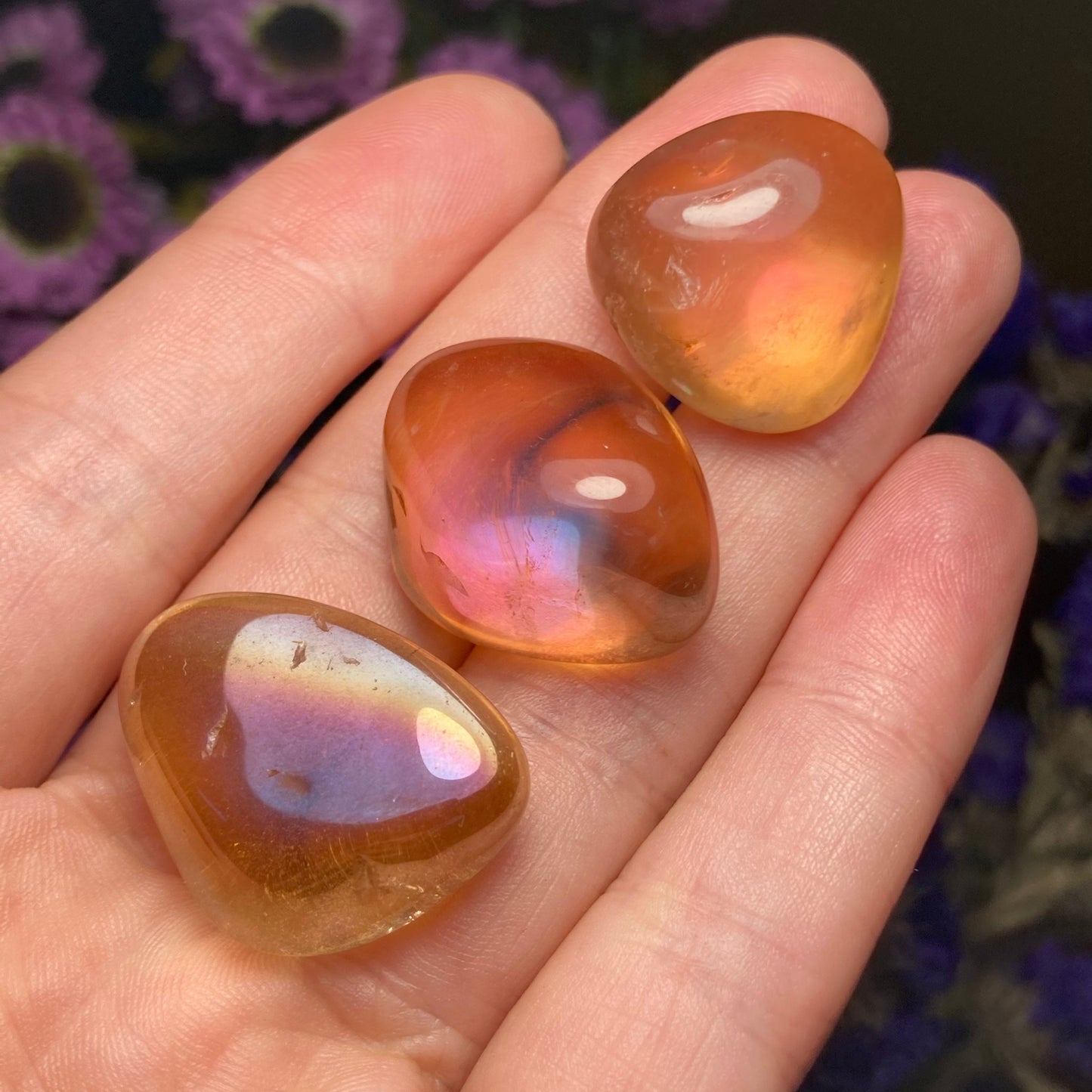 Sunset Aura Quartz Crystal