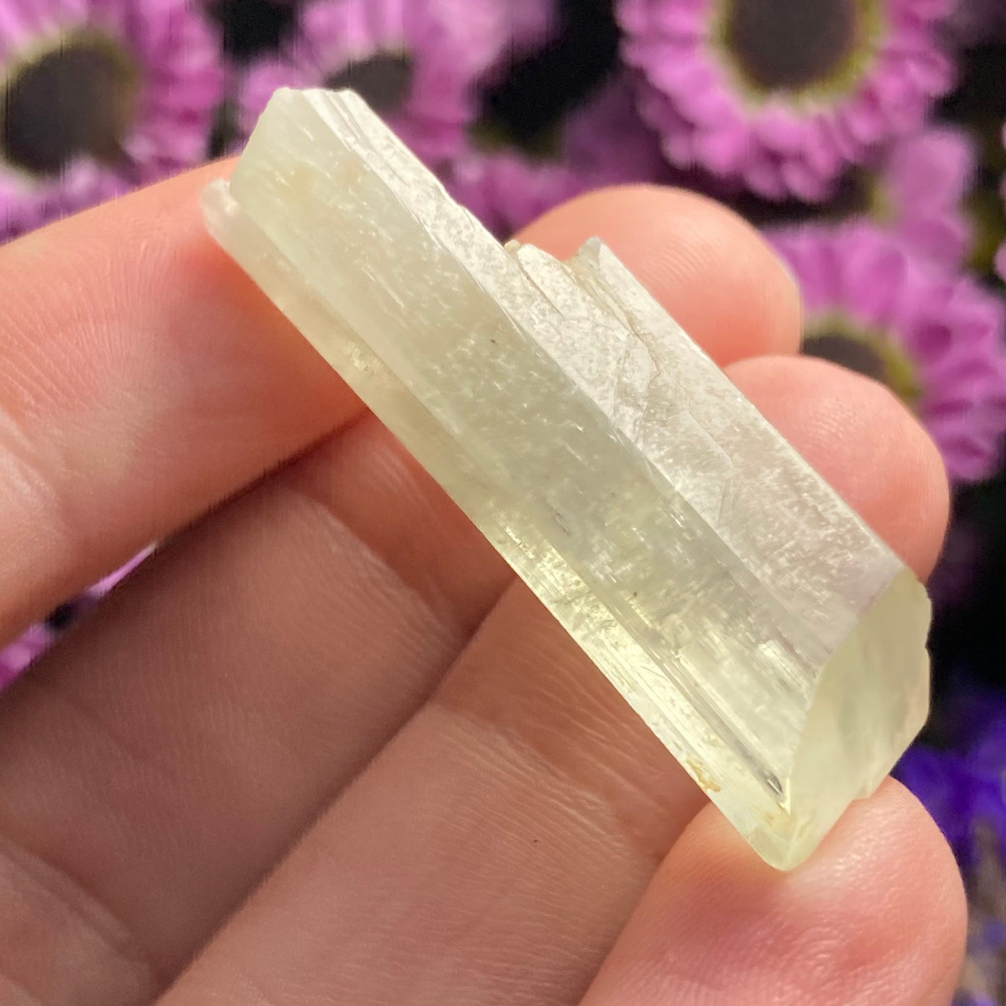 Yellow Kunzite Crystal