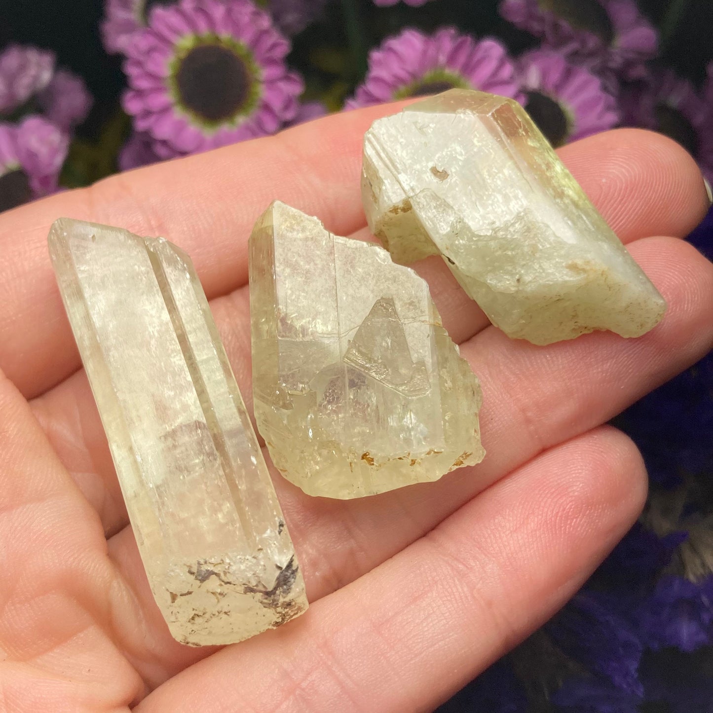 Yellow Kunzite Crystal