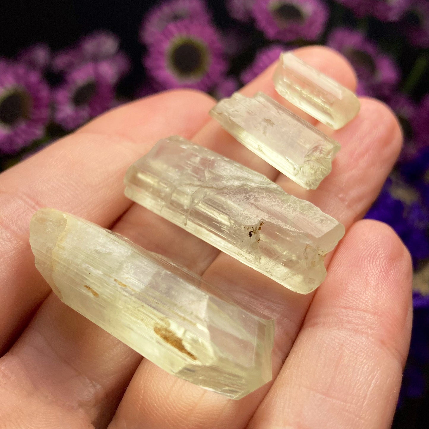Yellow Kunzite Crystal
