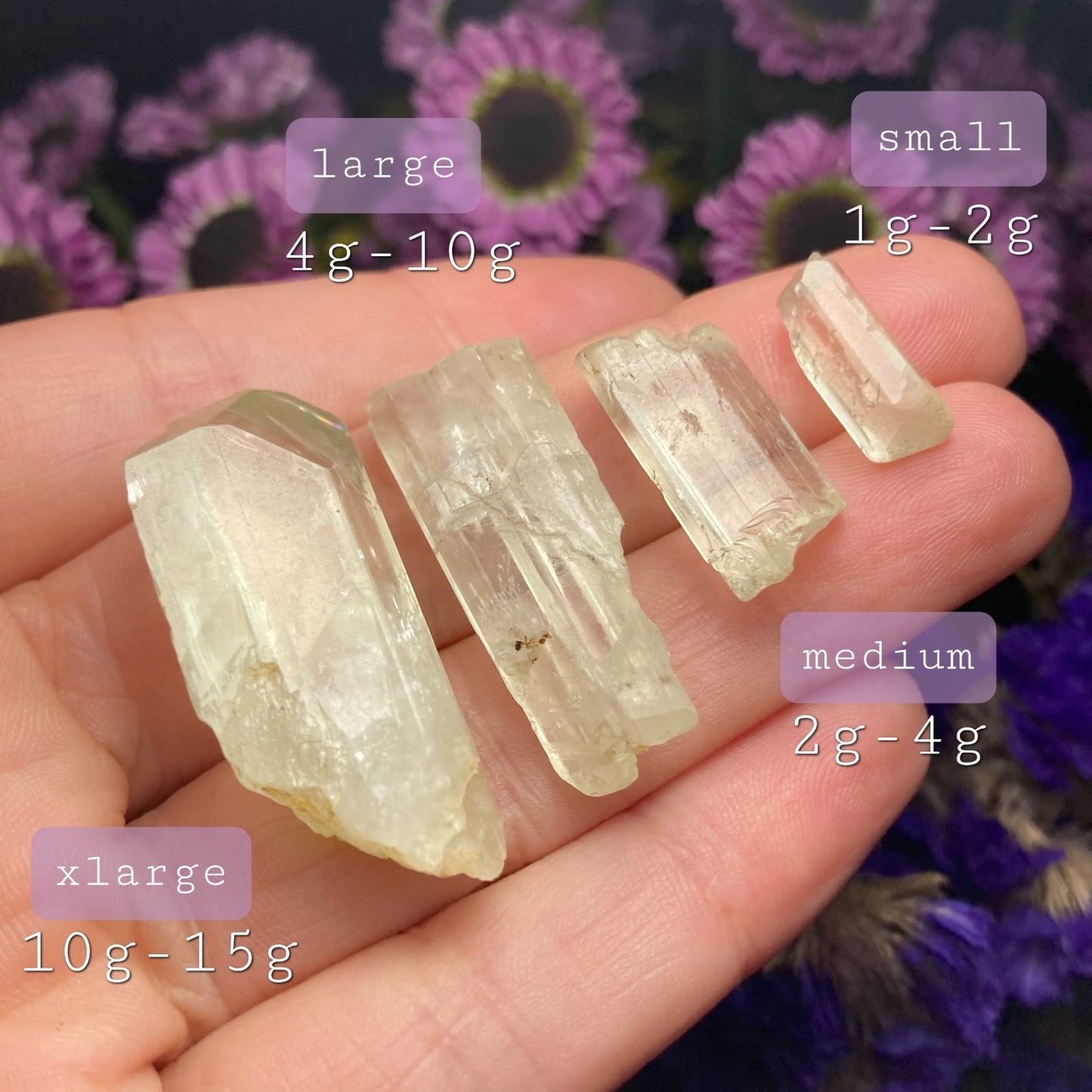 Yellow Kunzite Crystal