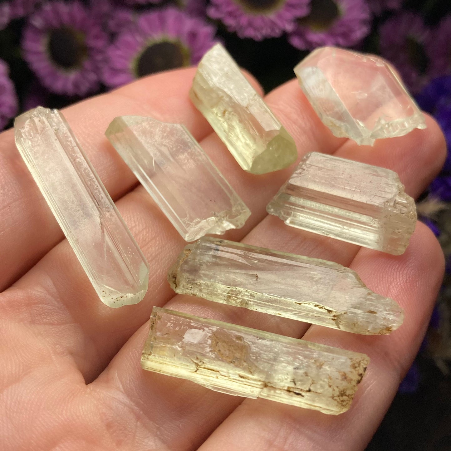 Yellow Kunzite Crystal