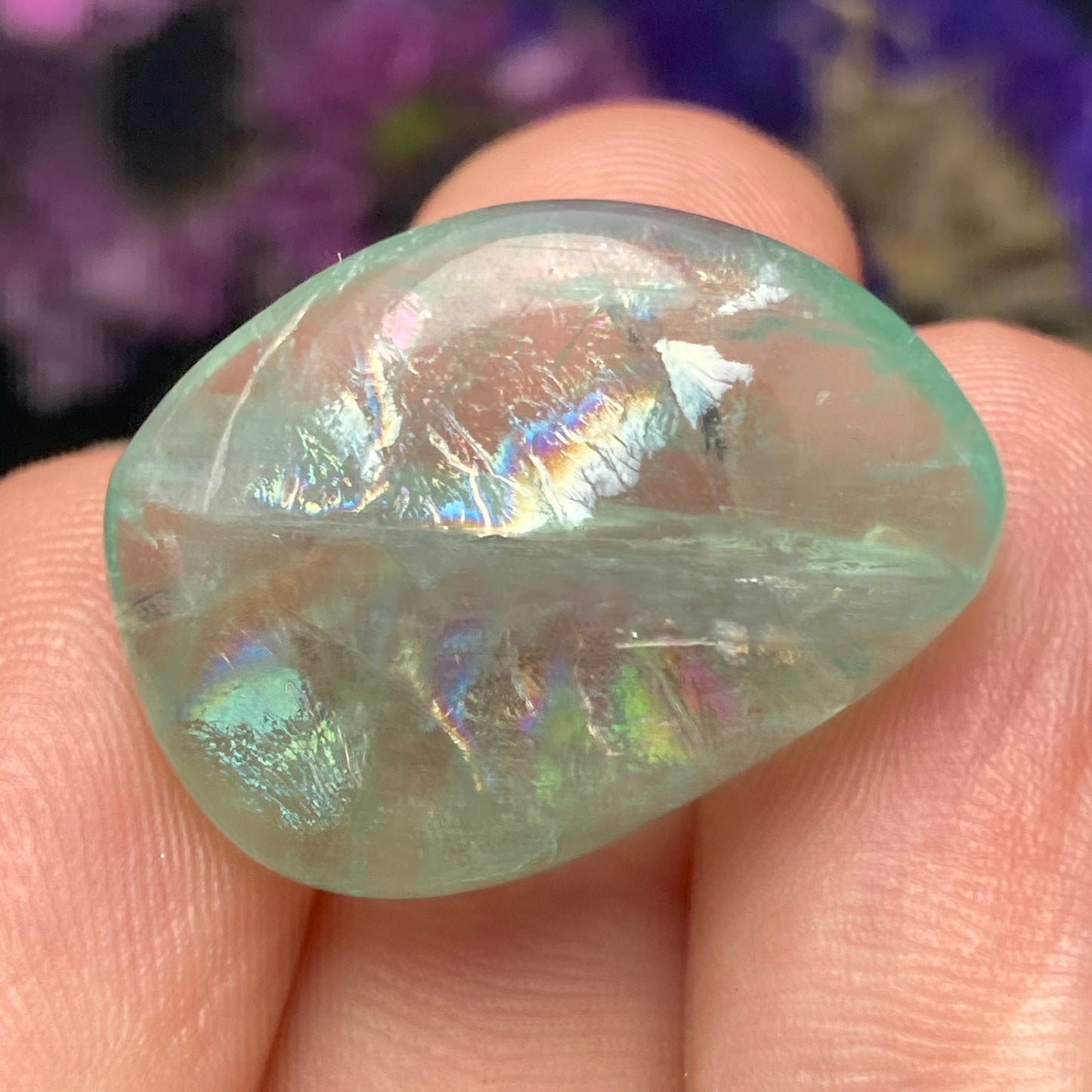 Green Fluorite Crystal