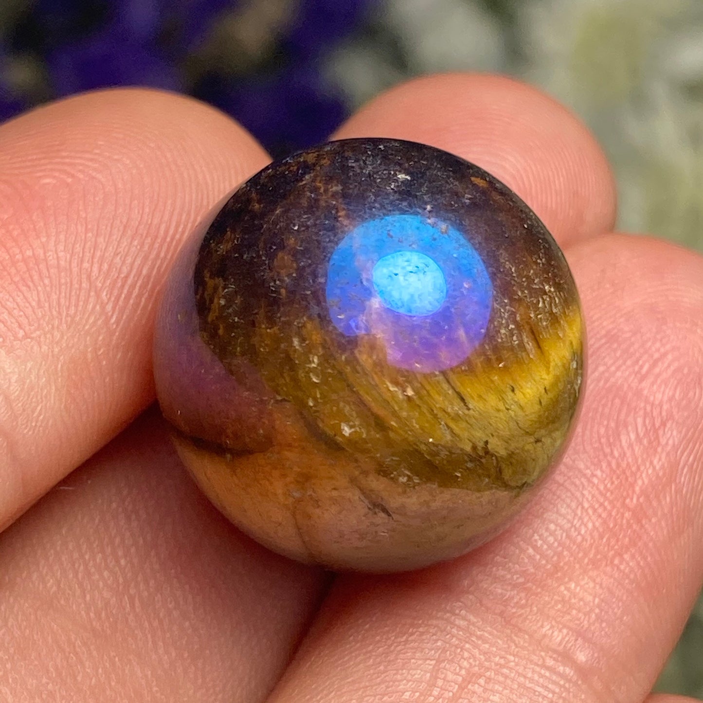 Angel Aura Tigers Eye Sphere