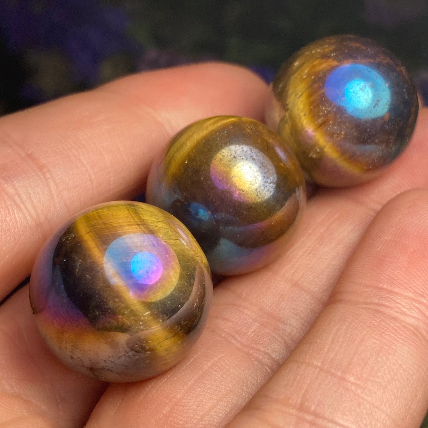 Angel Aura Tigers Eye Sphere