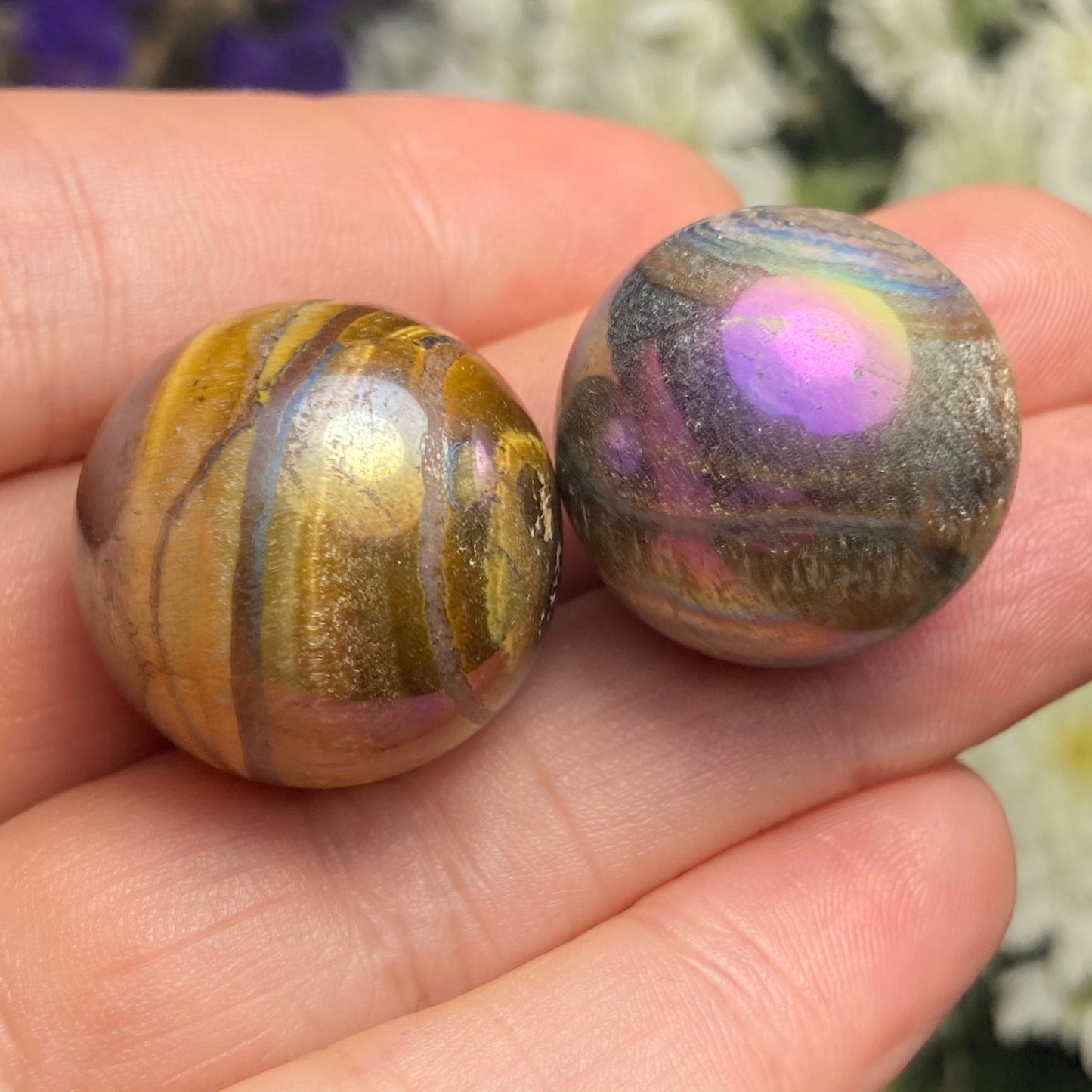 Angel Aura Tigers Eye Sphere