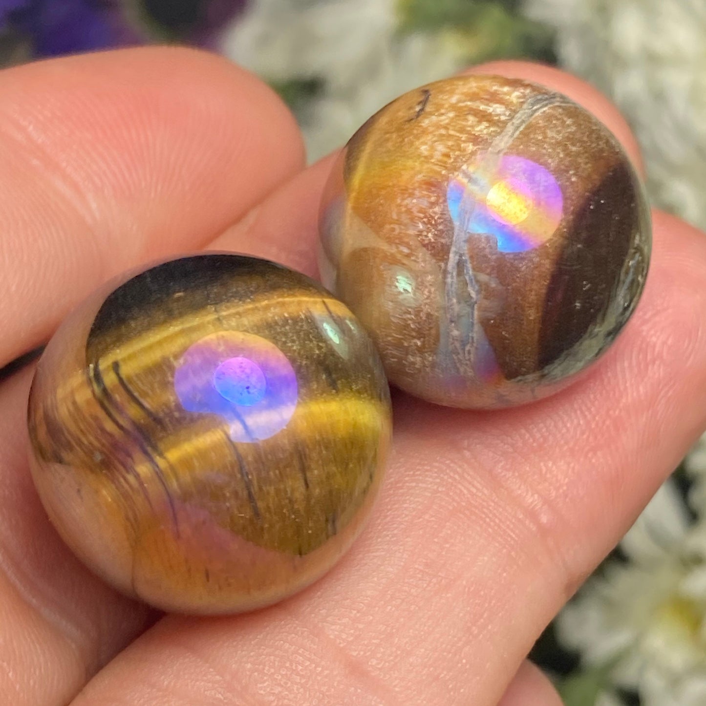 Angel Aura Tigers Eye Sphere