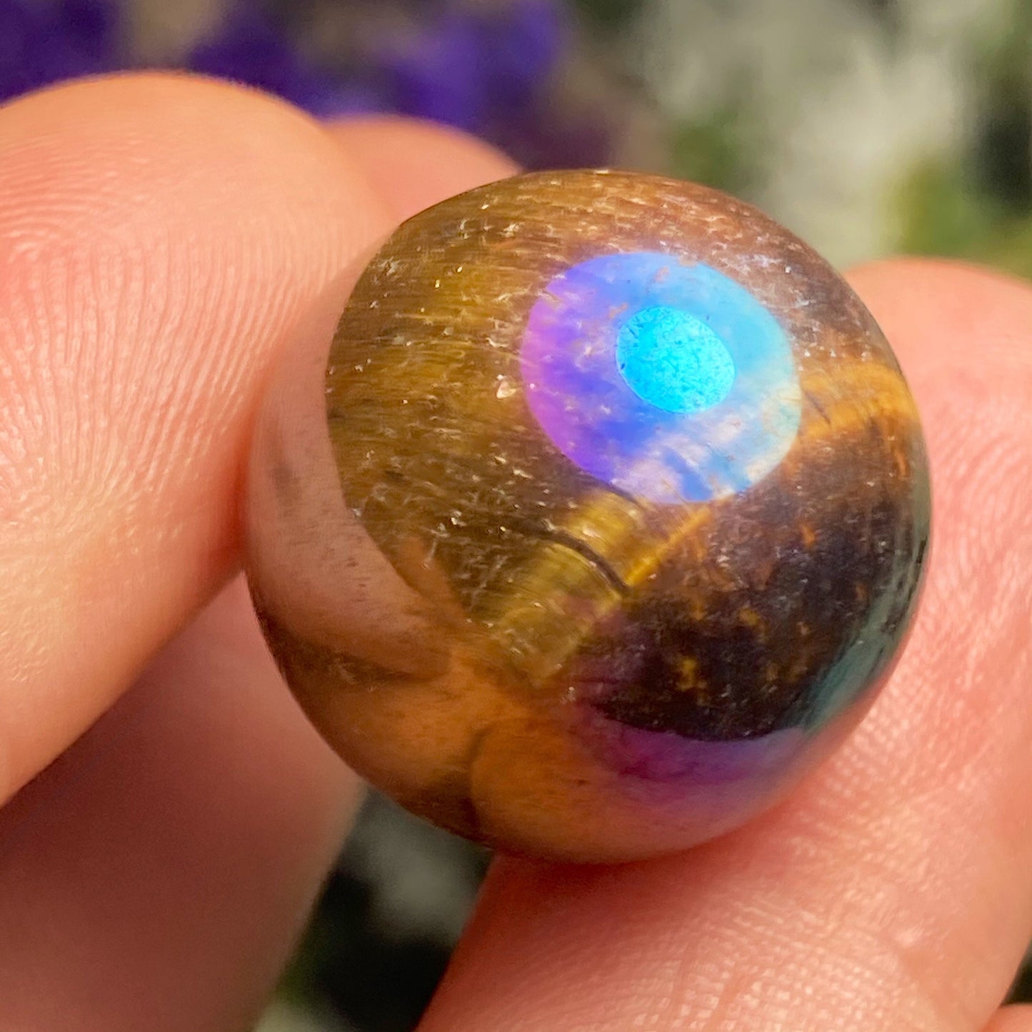 Angel Aura Tigers Eye Sphere
