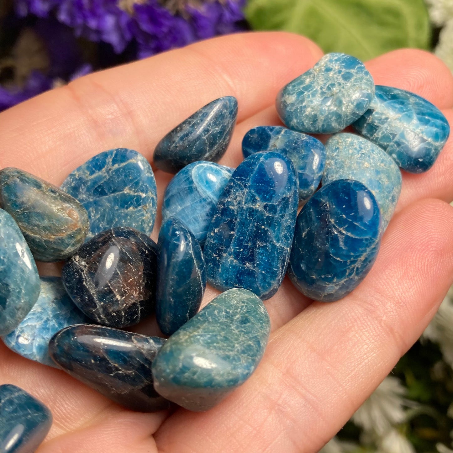 Blue Apatite Crystal