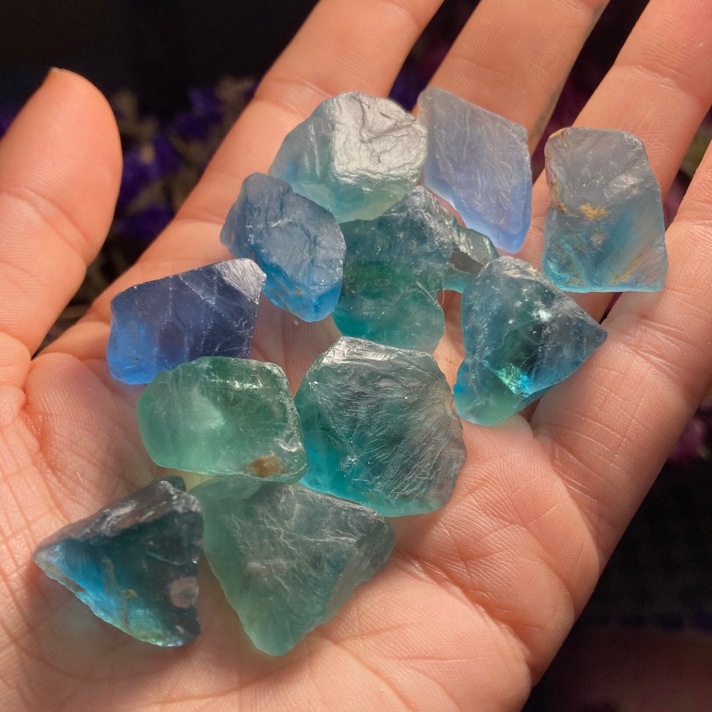 Blue Fluorite Crystal