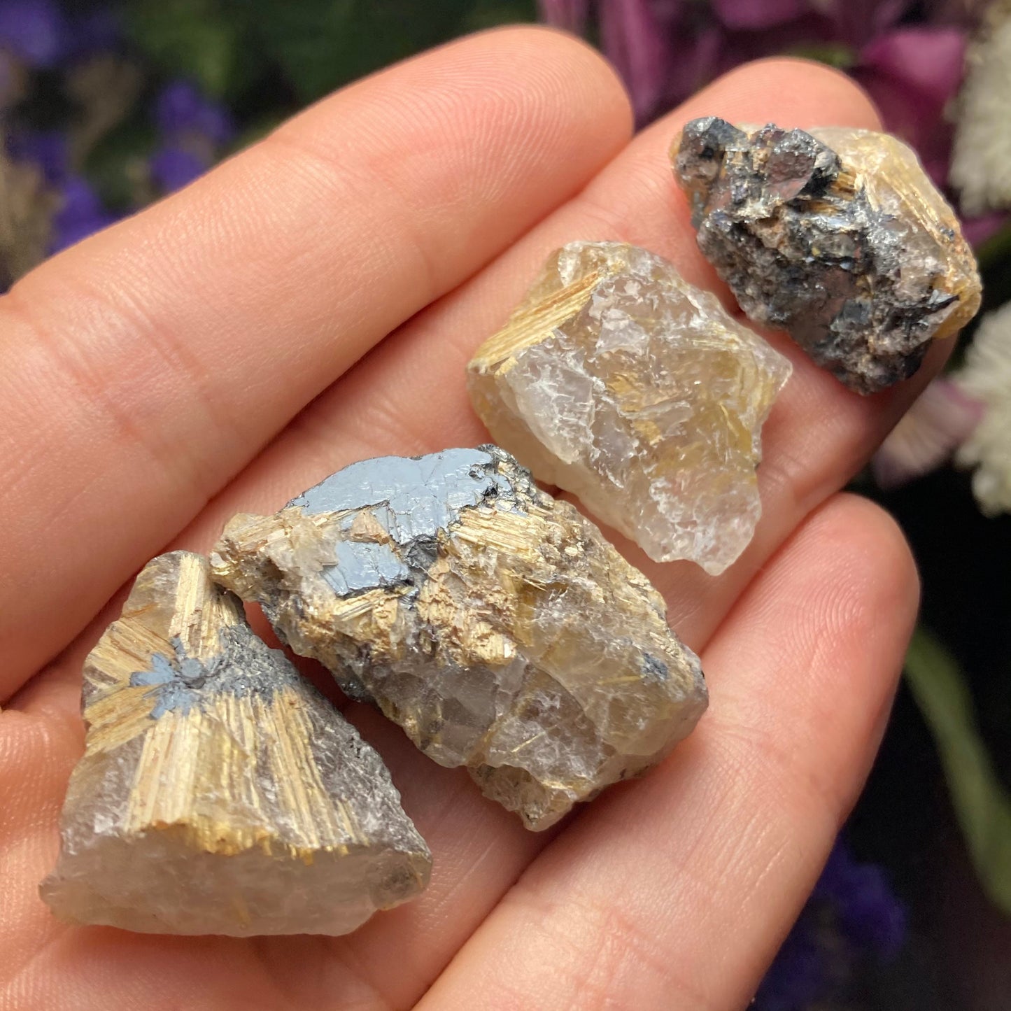 Hematite Rutile in Quartz