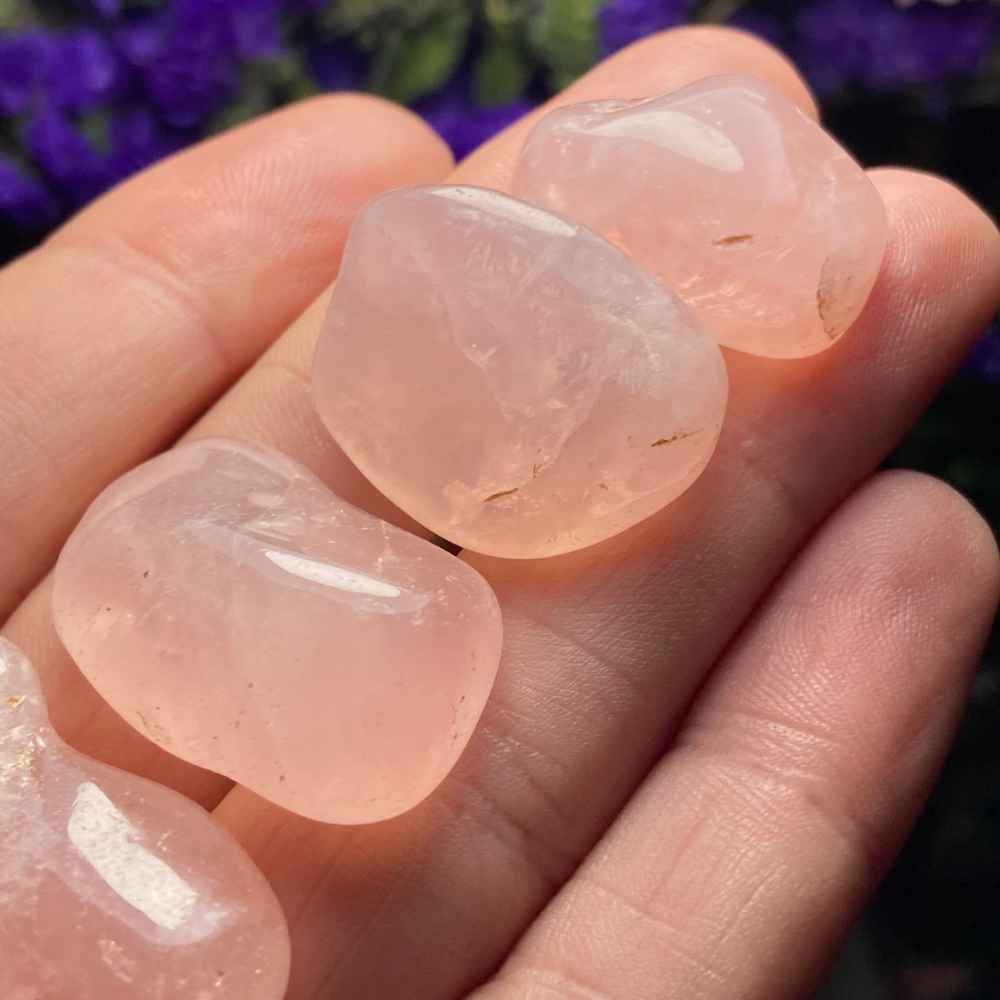 Rose Quartz Tumbled Crystal: Natural Polished Pink Quartz Gemstone