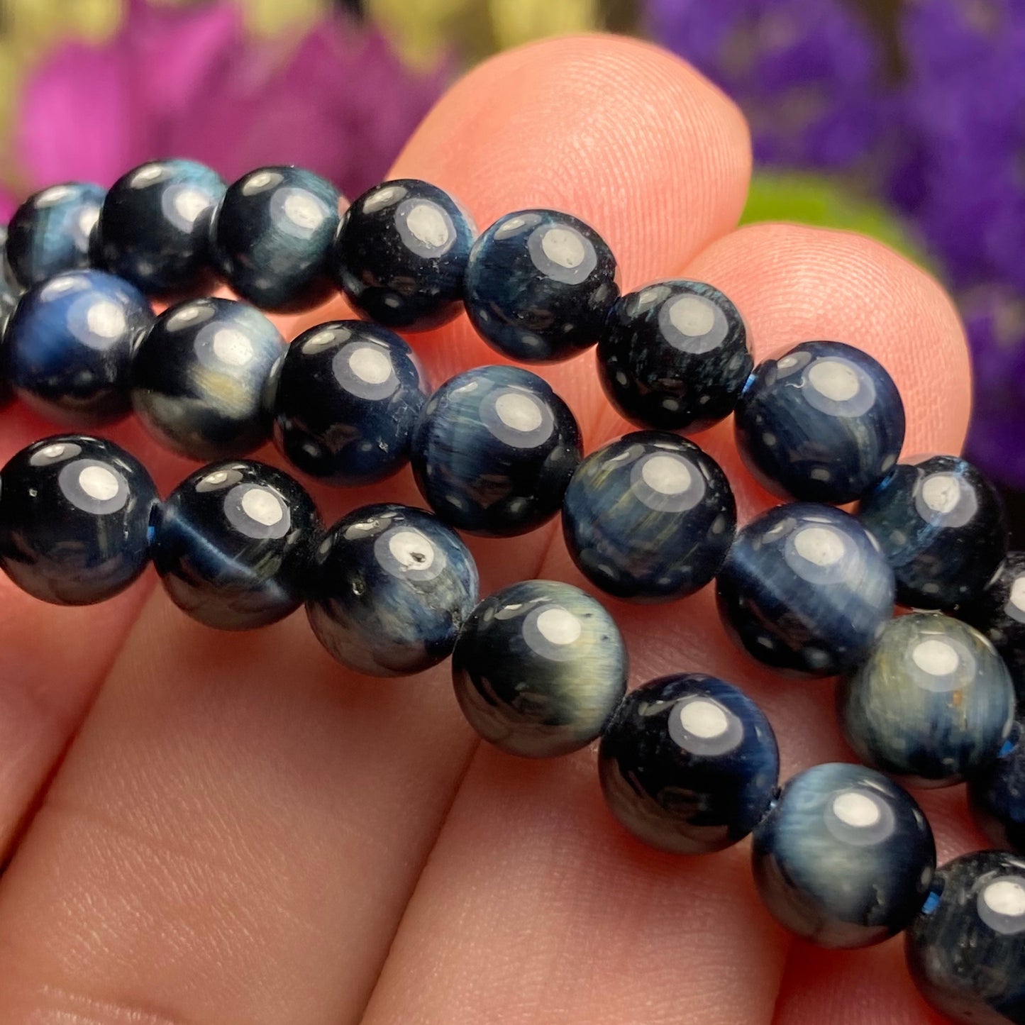 Blue Tigers Eye Bracelet