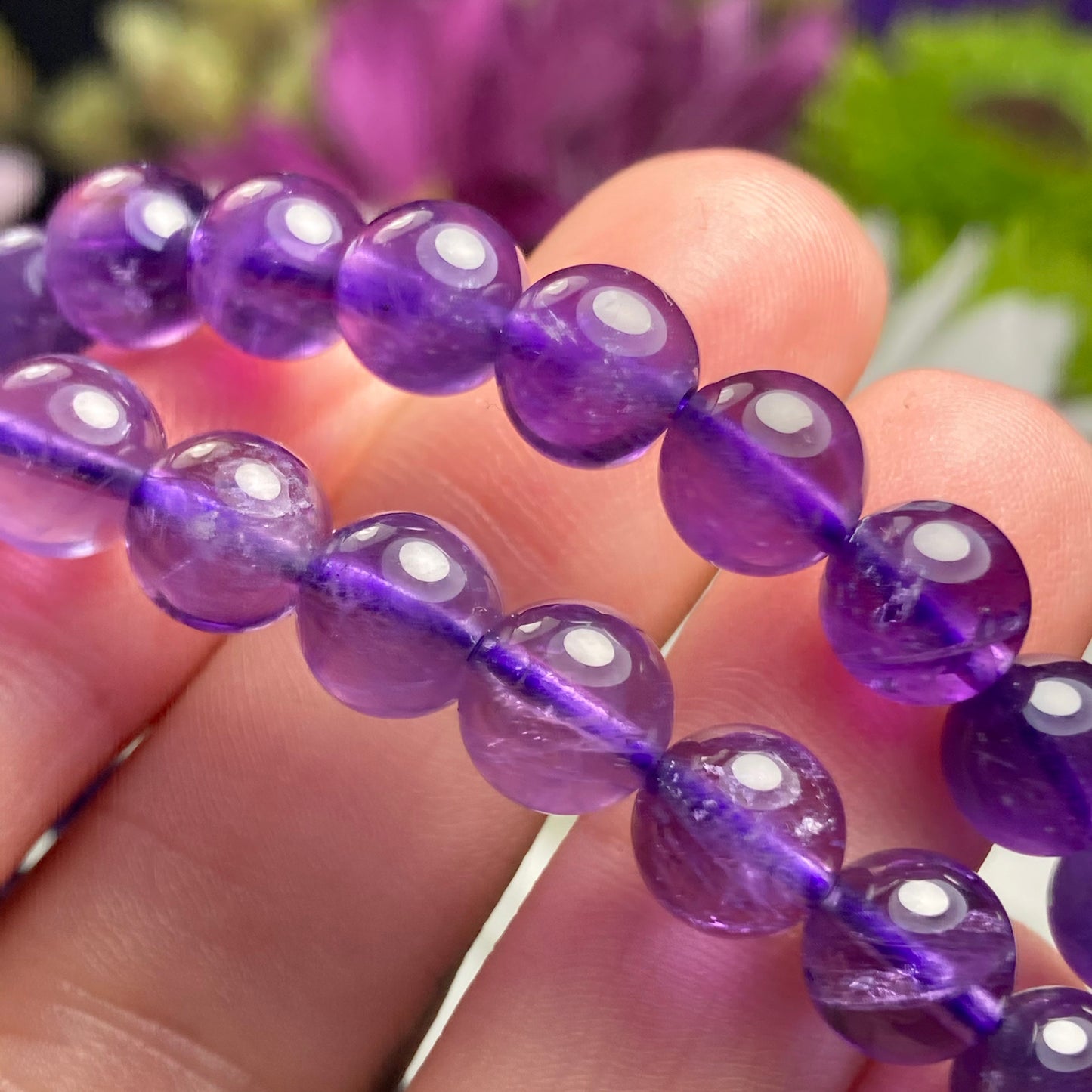 Violet Flame Amethyst Bracelet