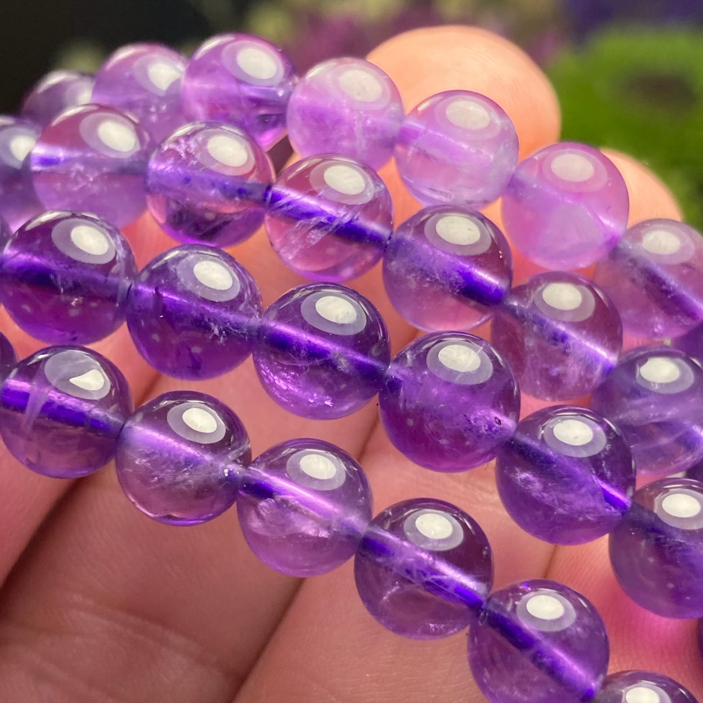 Violet Flame Amethyst Bracelet