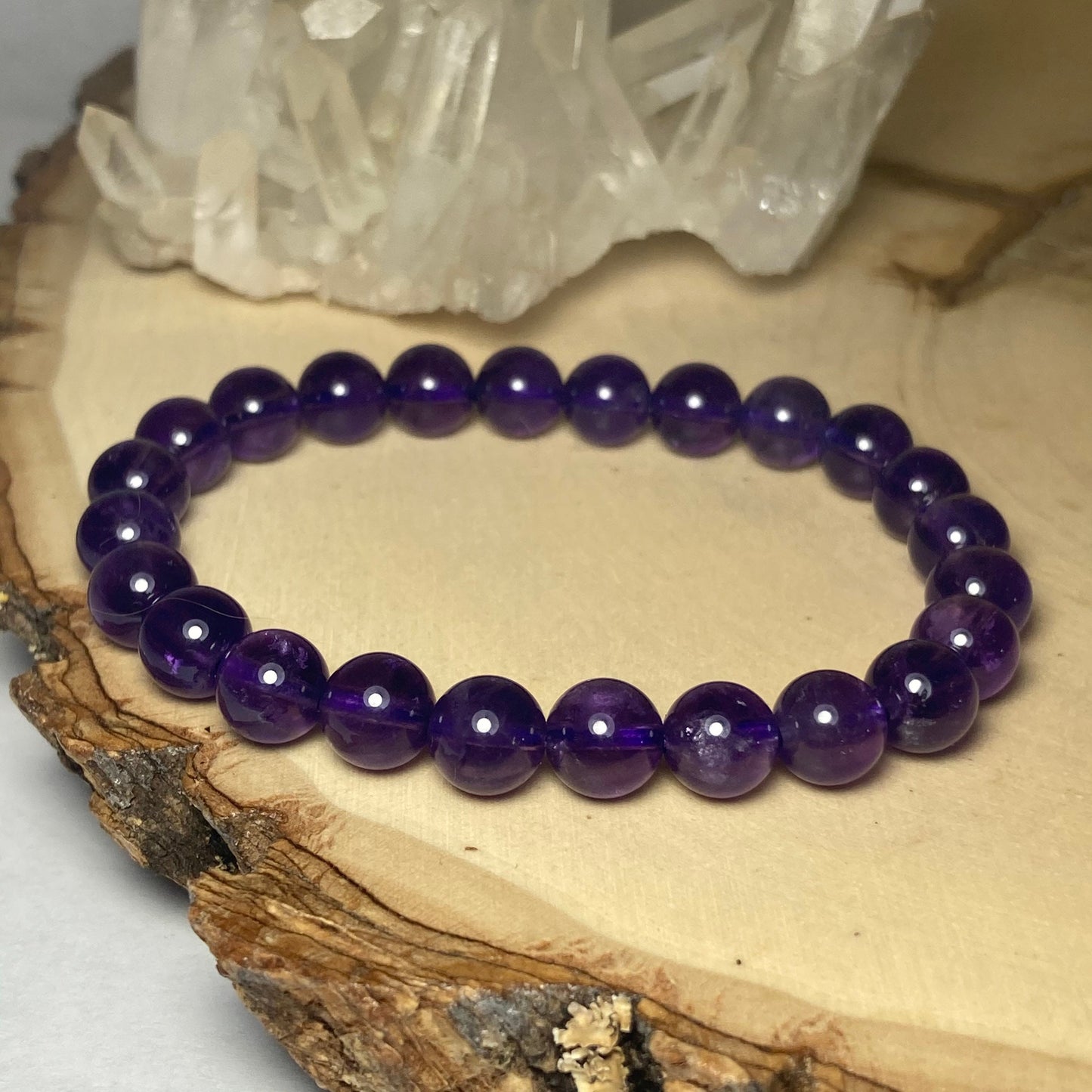 Violet Flame Amethyst Bracelet