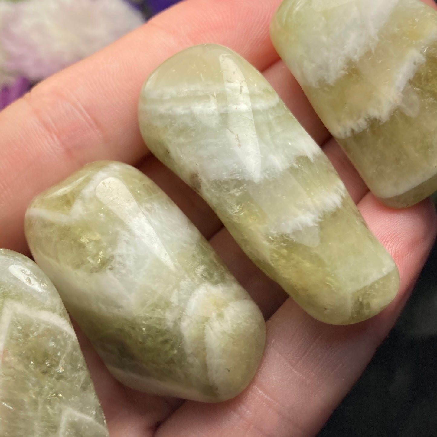 Green Chevron Amethyst