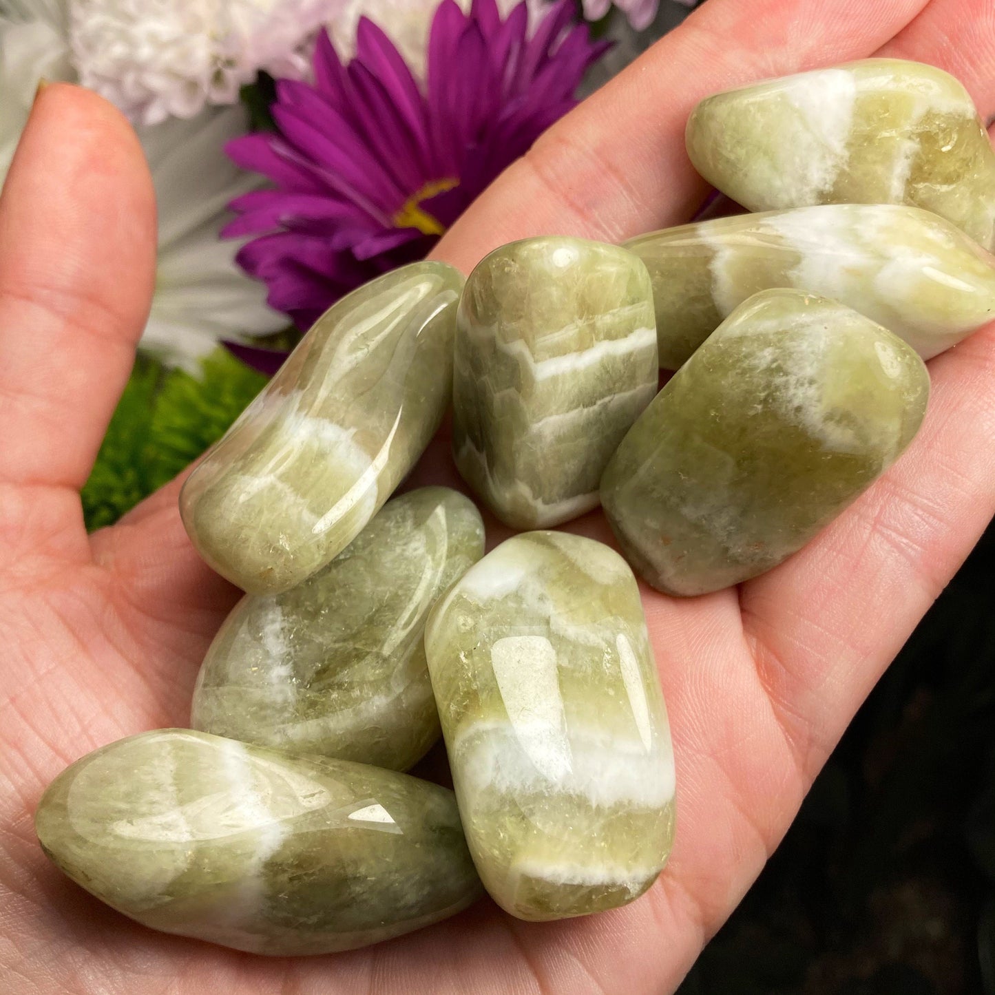 Green Chevron Amethyst