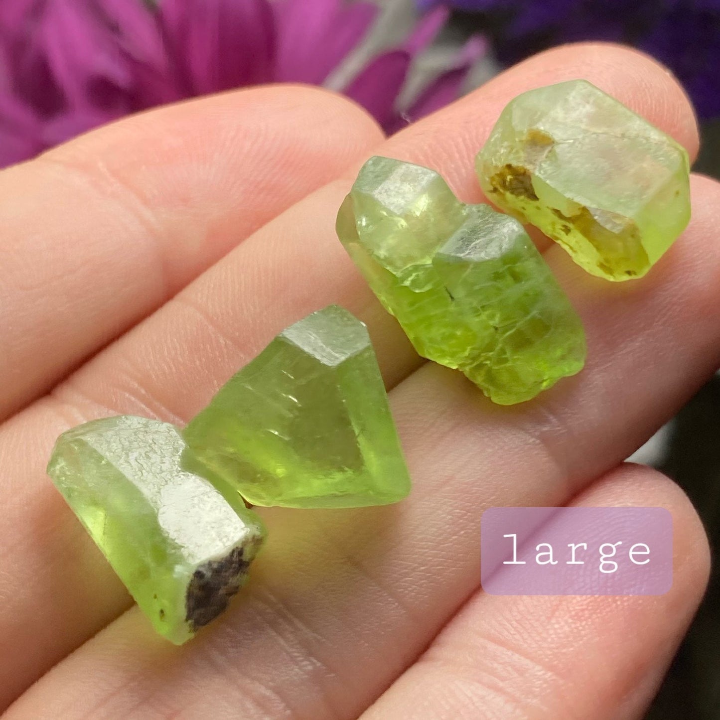 Terminated Peridot Crystal