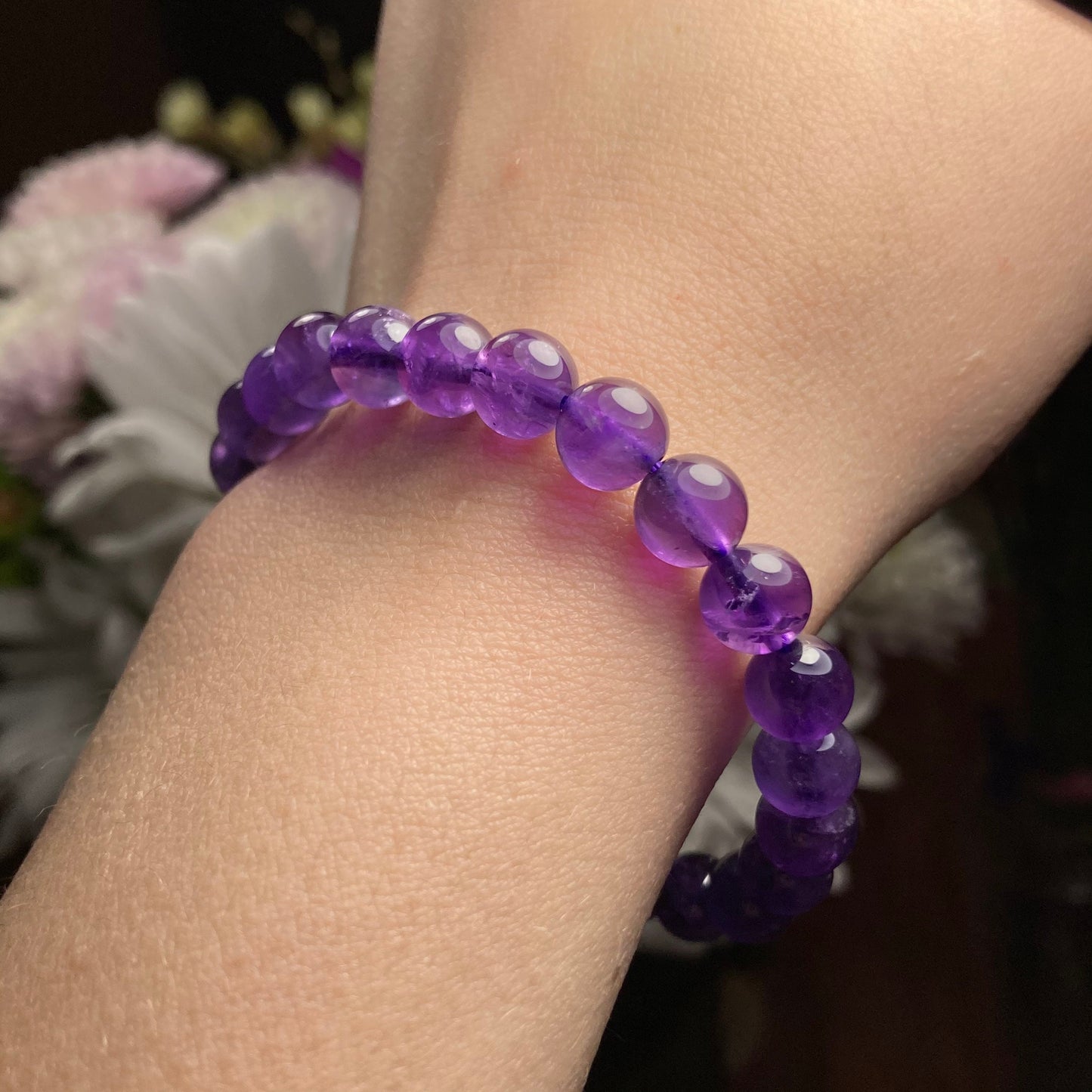 Violet Flame Amethyst Bracelet