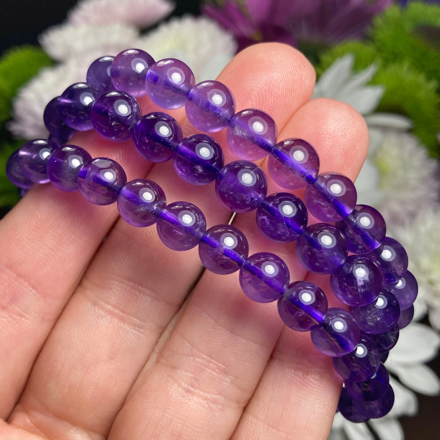 Violet Flame Amethyst Bracelet
