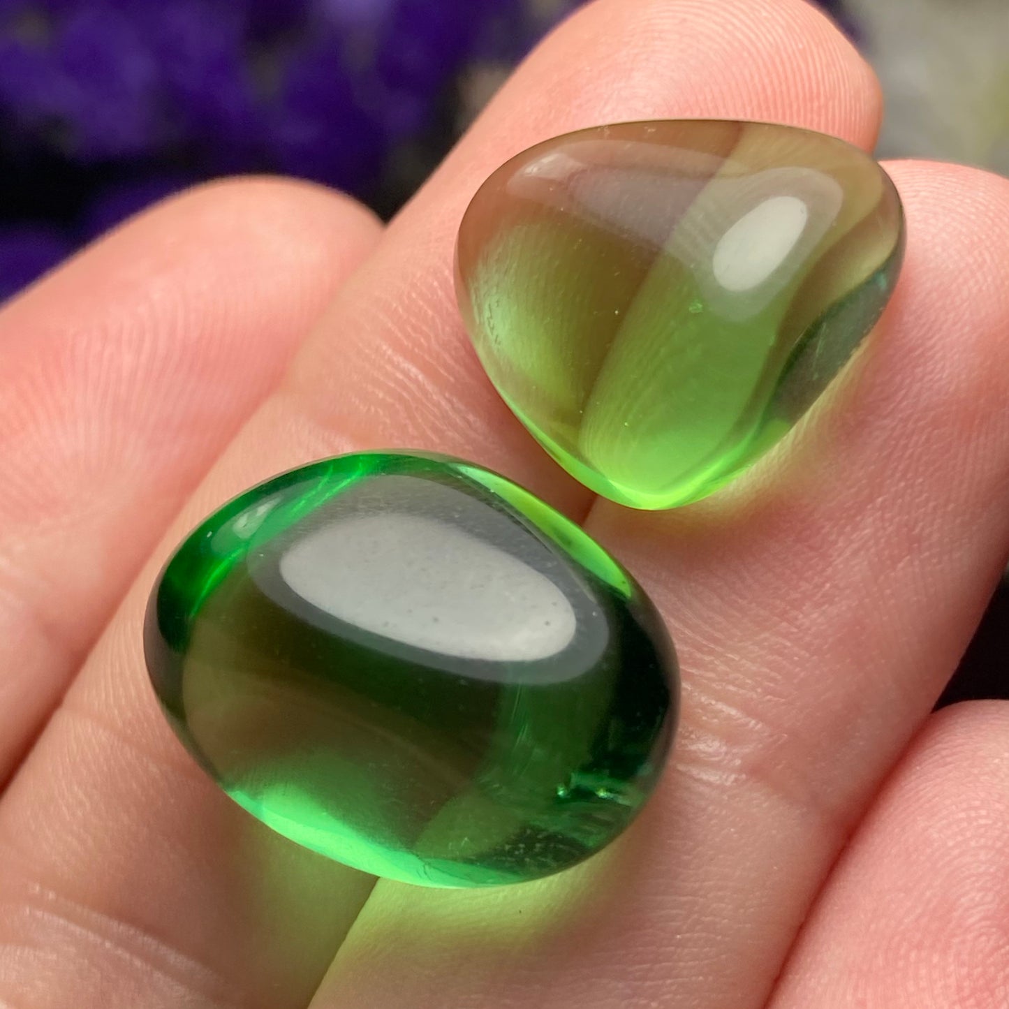 Green Obsidian Crystal