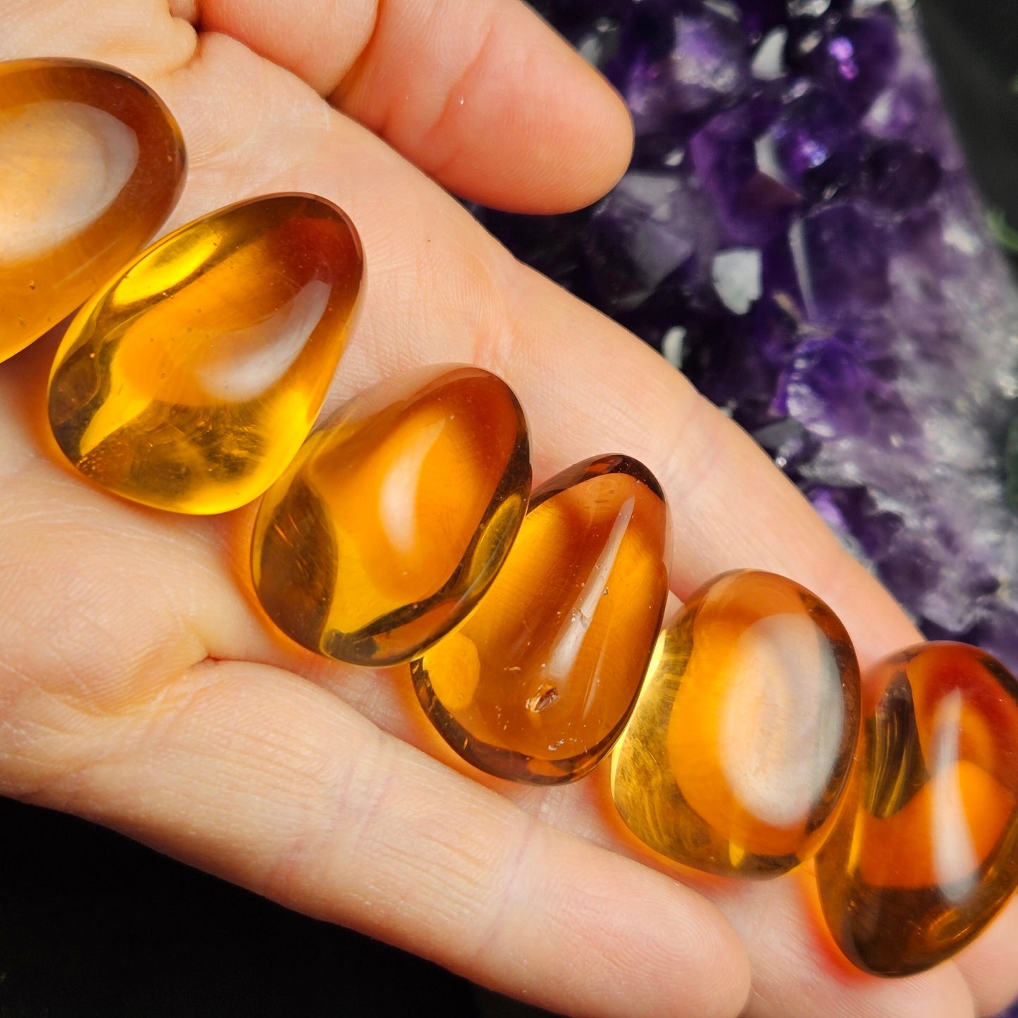 Orange Obsidian Crystal