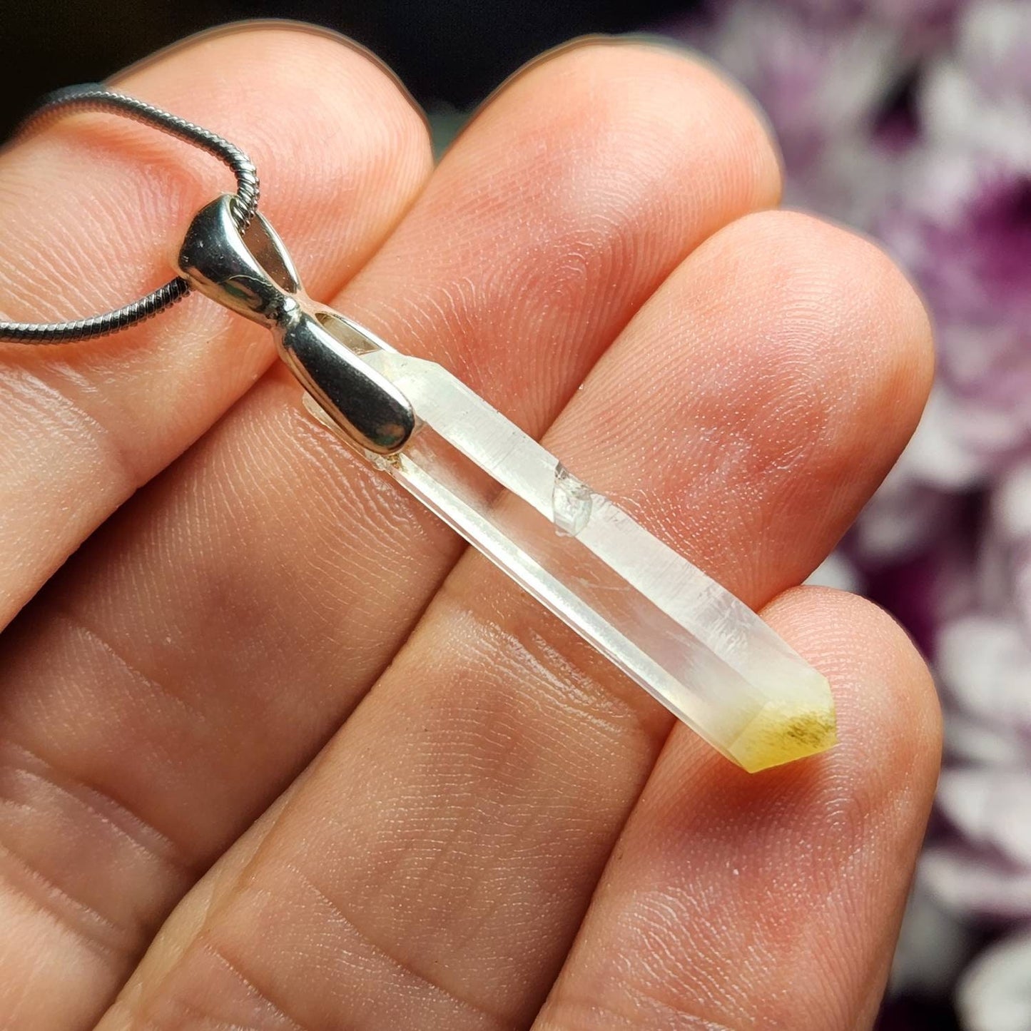Mango Quartz Pendant