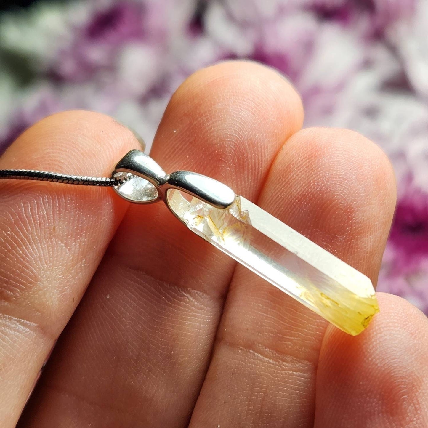 Mango Quartz Pendant
