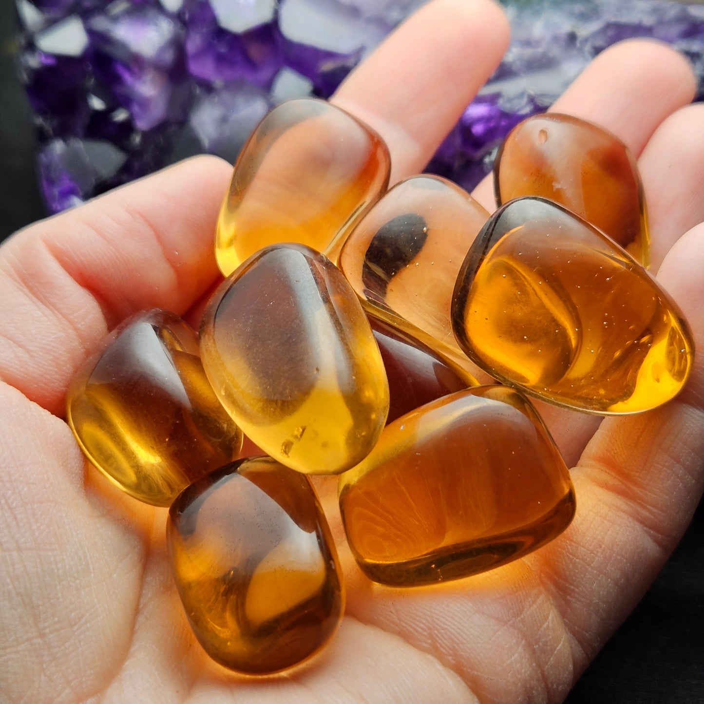 Orange Obsidian Crystal