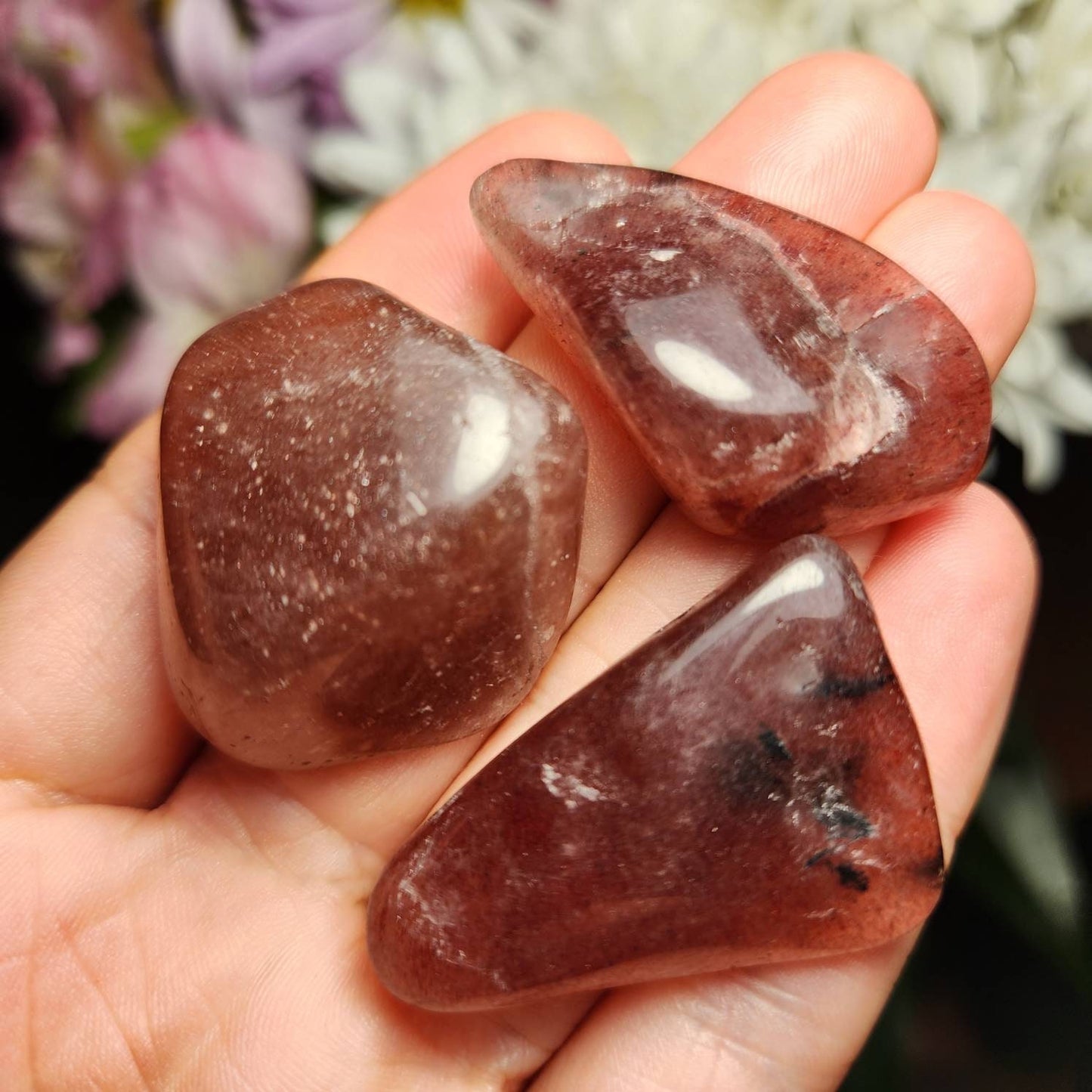 Red Tanzberry Quartz Crystal