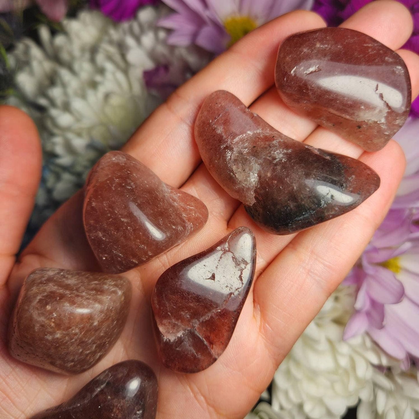 Red Tanzberry Quartz Crystal