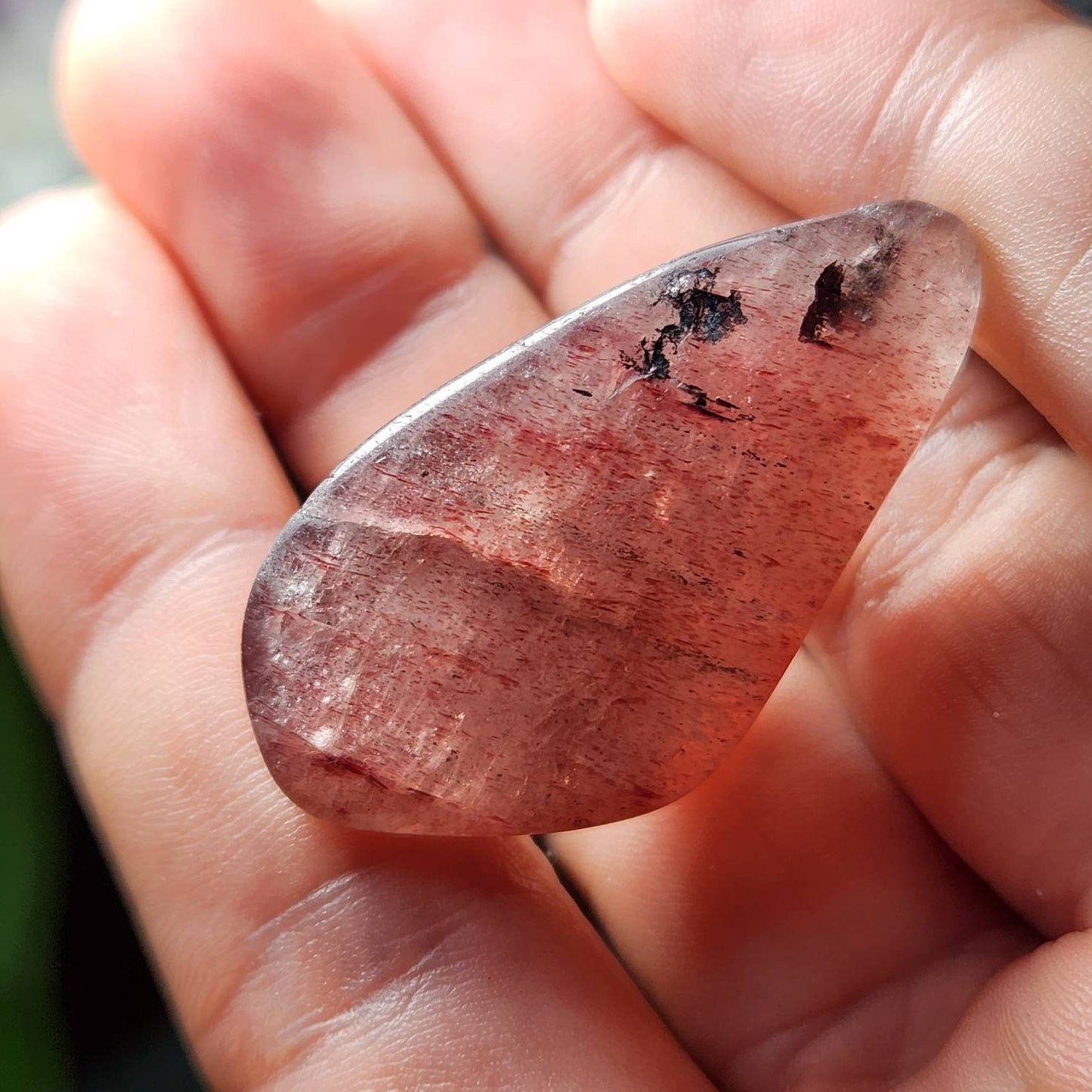 Red Tanzberry Quartz Crystal