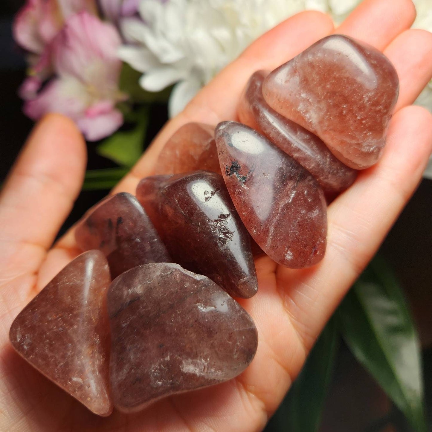 Red Tanzberry Quartz Crystal