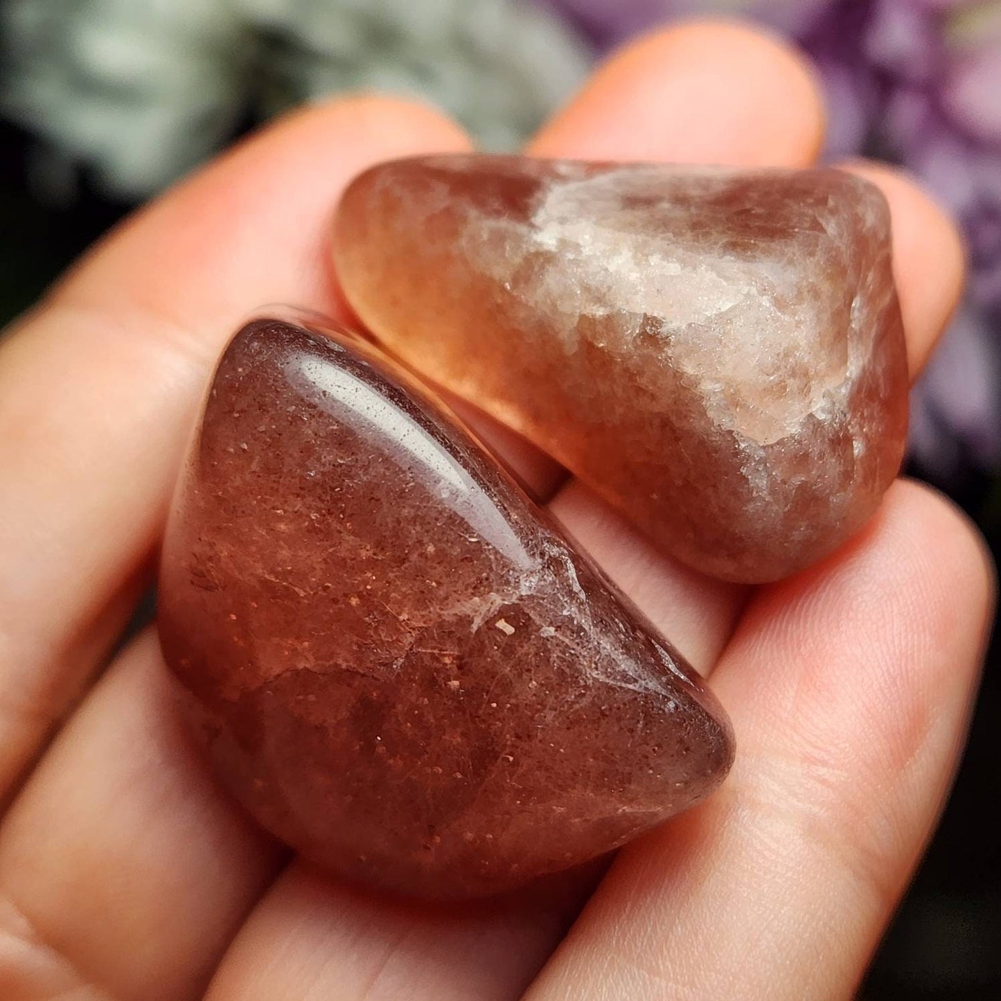 Red Tanzberry Quartz Crystal