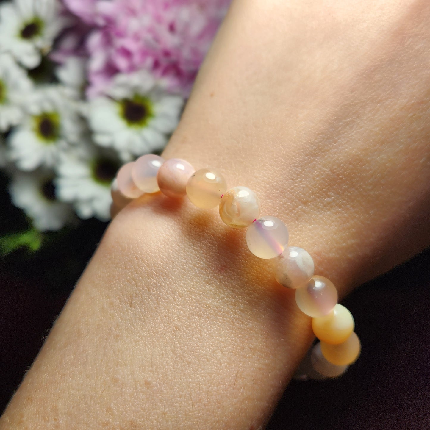 Flower Agate Bracelet