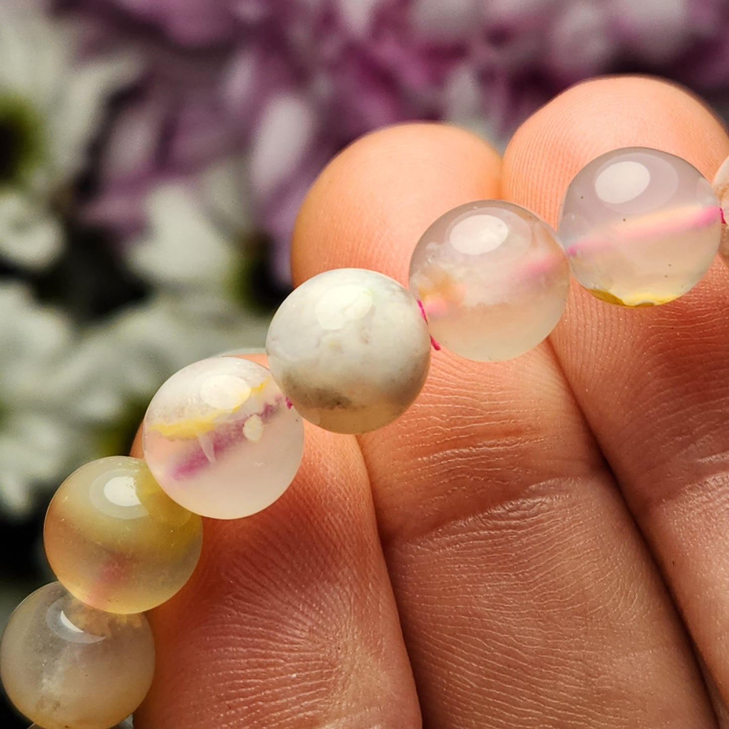 Flower Agate Bracelet