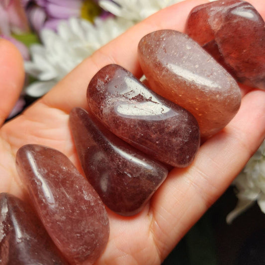 Red Tanzberry Quartz Crystal