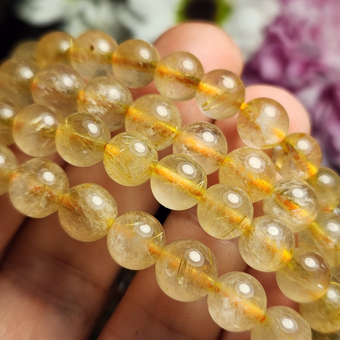 Rutilated Quartz Bracelet